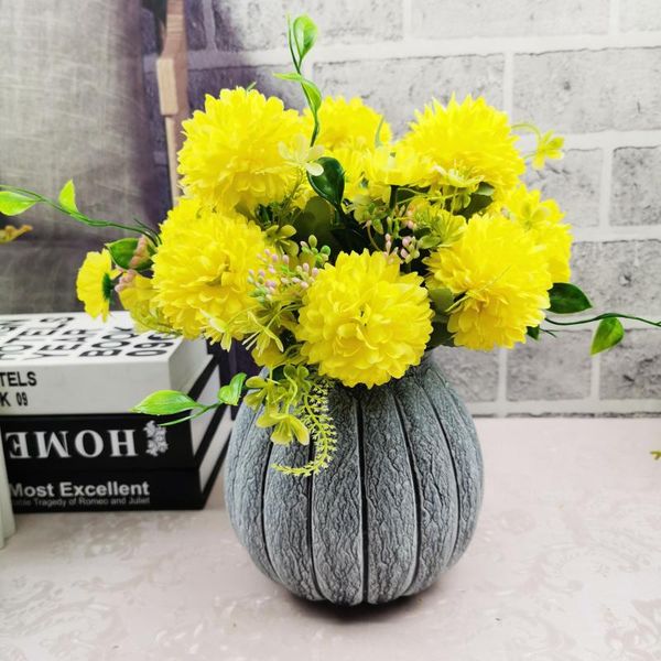 

decorative flowers & wreaths 7 forks 4 heads cherry blossom hydrangea artificial flower home wedding garden decoration long branch bouquet d