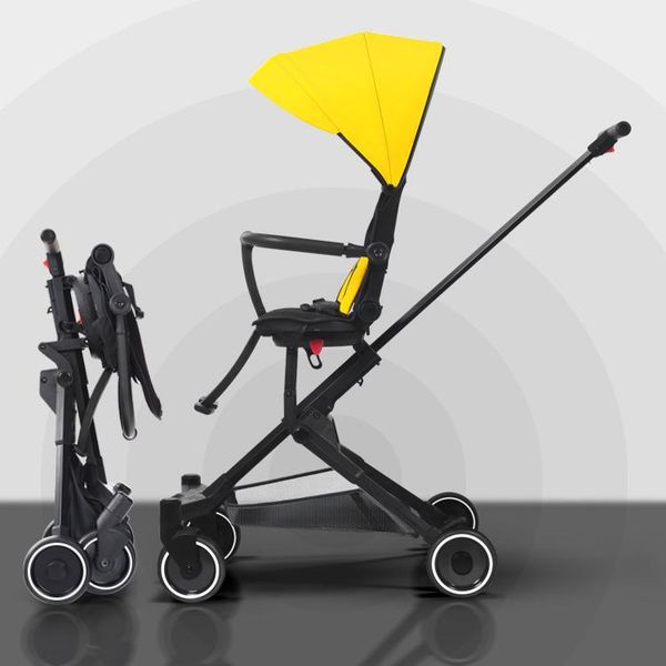 

stroller parts & accessories convertible folding baby four-wheeler can sit in a portable two-way high-view
