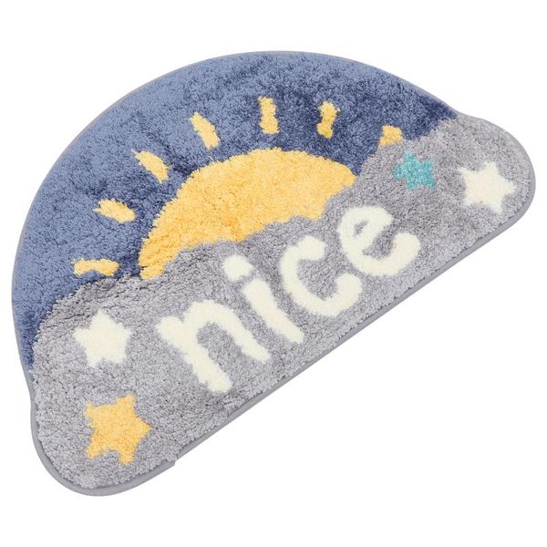 

carpets 1pc semicircle floor cushion bathroom shower mat anti-skid