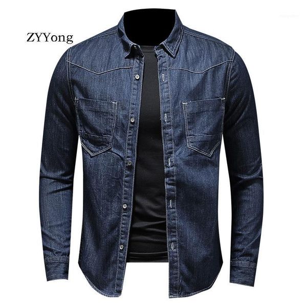 

men's casual shirts spring japanese style cotton bomber pilot long sleeve blue thin denim shirt men jean coat streetwear cowboy clothin, White;black