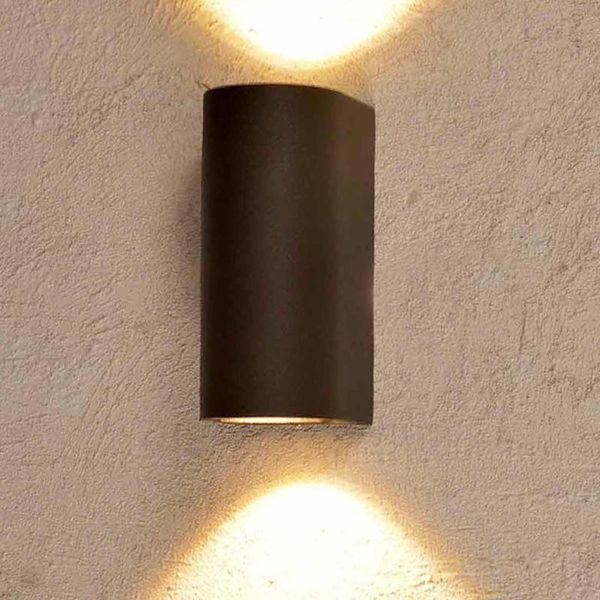 

wall lamp qh 8004 cob 6w double sides waterproof hall up down porch outdoor home decor walkway aluminum led light el easy install