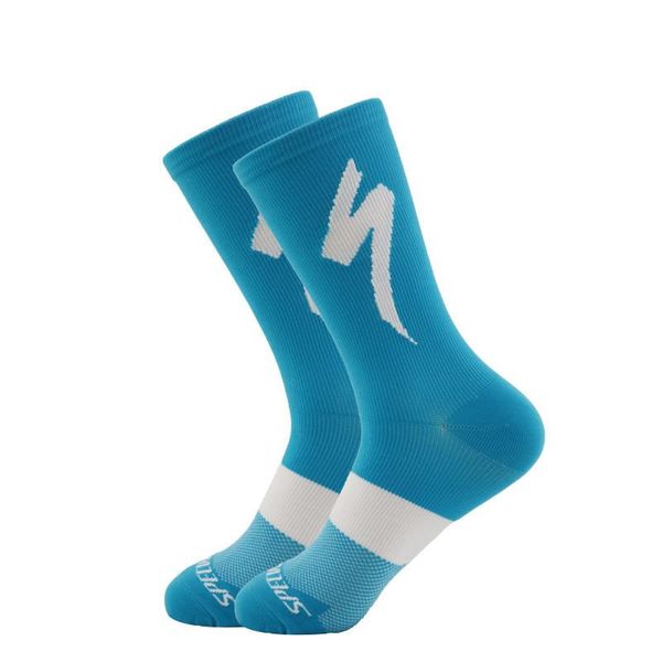 

sports socks men's cycling mtb non-slip stocking bicycle football basketball compression stockings running man hiking for jogging, Black
