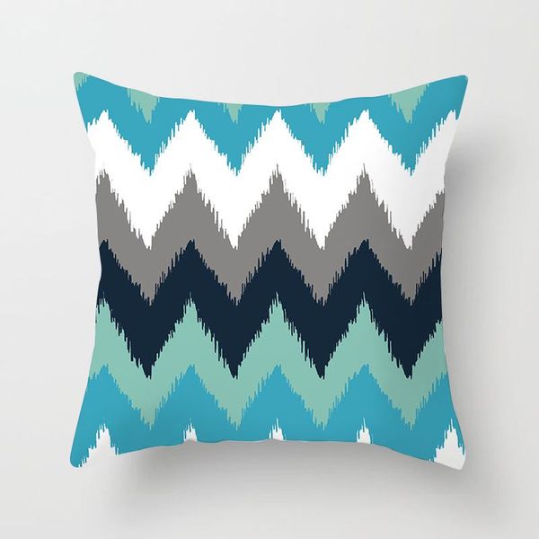 

cushion/decorative pillow simple geometric pillowcase cushion cover diamond striped wave throw decorative sofa case 45x45