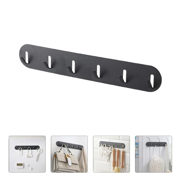 

hooks & rails 2pcs steel hook row hangers punch cupboard wall home supplies