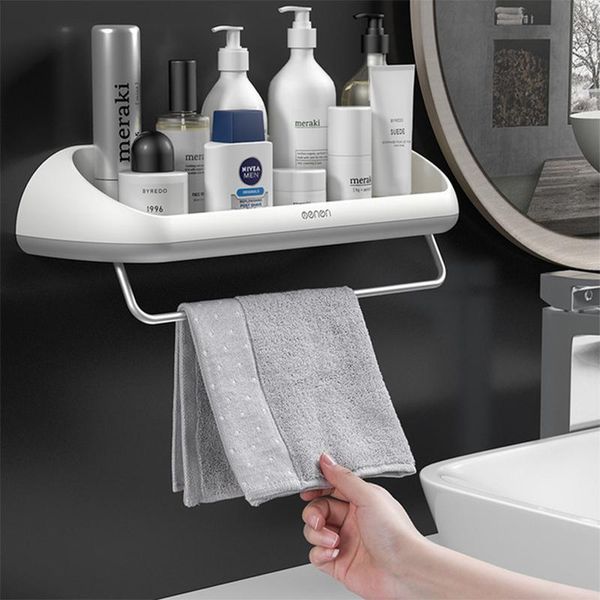 

bath accessory set european-style simple wall-mounted storage rack bathroom toiletries kitchen accessories