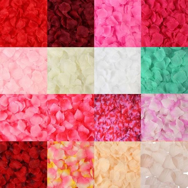 

2000 pcs artificial rose petals wedding petalas colorful silk flower accessories 425d