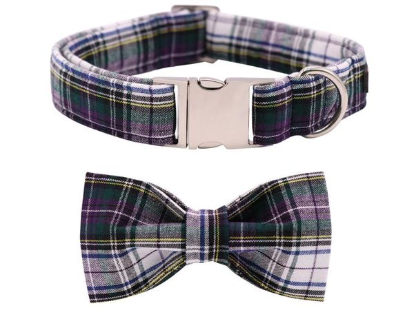 

dog collars & leashes unique style paws or cat with cute design bow tie