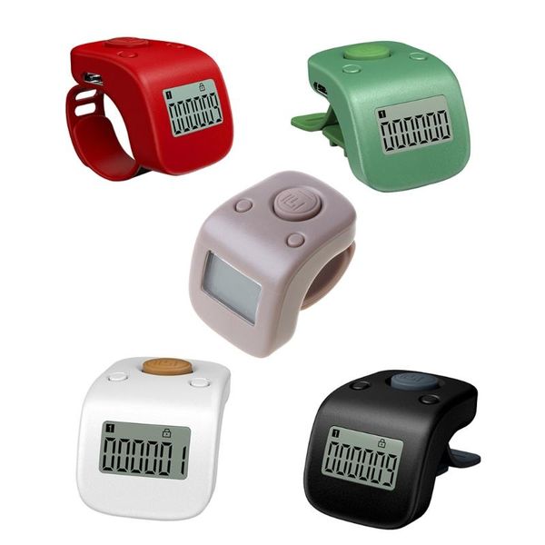 

counters mini rechargeable digital lcd electronic finger ring hand tally counter six/6 digit beads/prayer clicker