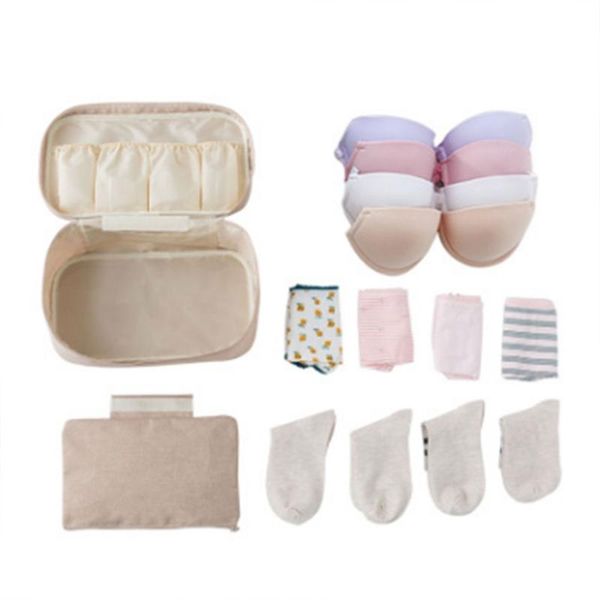 

storage bags portable travel bra bag underwear organizer cosmetic daily toiletries women's wash case