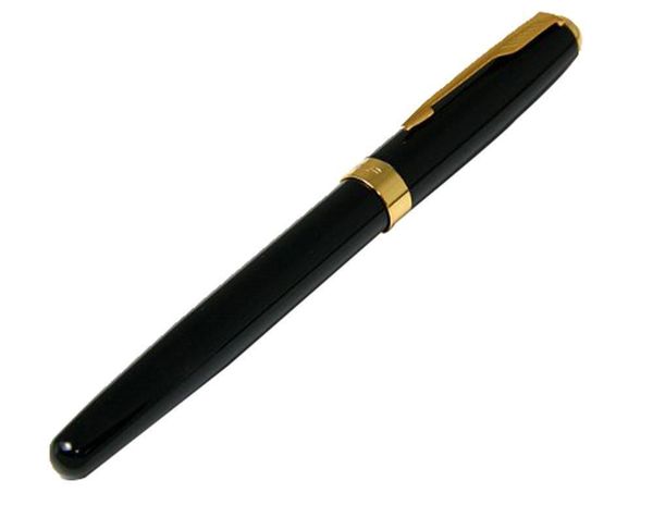 

fountain pens baoer black classic ciger golden ring pen stylish with push in style ink converter