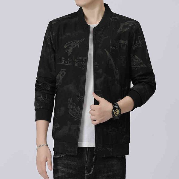 

autumn coat korean fashion slim fit baseball suit spring and cloth casual autumn large et men's wear, Black;brown