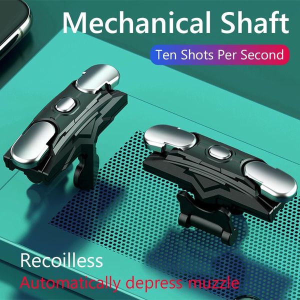 

mobile trigger game controller pubg small portable carrying dustproof s02 gamepad decors for smartphone pack of 2