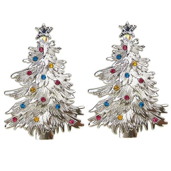 

napkin rings 2pcs christmas tree star fashion metal holders buckles for thanksgiving festival parties