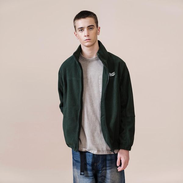 

2021 spring winter new polar jackets men casual coats loose plus size retro pile fleece jacket brand clothing r83j, Black;brown