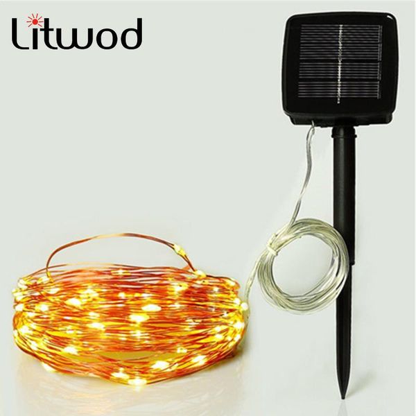 

solar lamps led string fairy 100leds garland holiday light 10m 20m for wedding garden party decoration christmas bulbs ip65 lamp