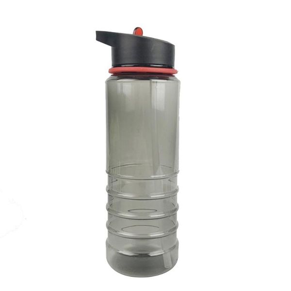

accessories 800ml water bottle black fitness leakproof plastic running sports