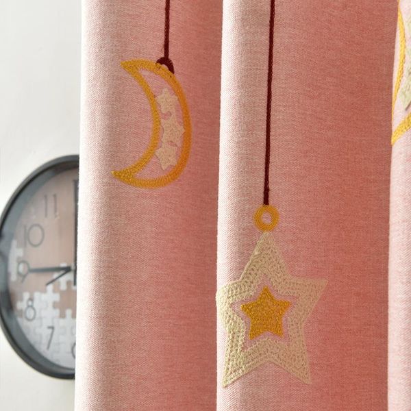 

nordic simple modern children's room curtains boys and girls bedroom girls blackout curtains