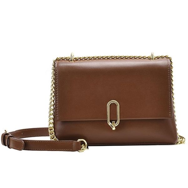 

cross body exquisite pu leather handbags for women 2021 designer chain shoulder bag vintage crossbody bags ladies fashion messenger