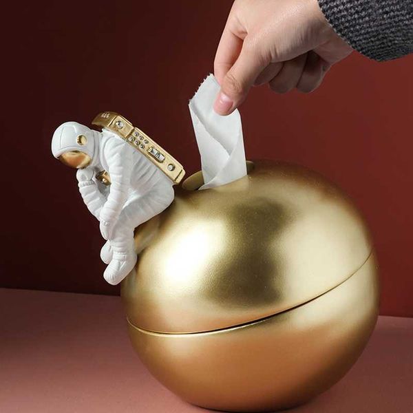 

tissue boxes & napkins nordic light luxury creative spaceman box deskstorage decoration