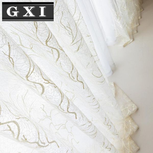 

gxi geometric bird nest curtain for living room sheer voile for window bedroom tulle drape kitchen custom made cortinas m156#40
