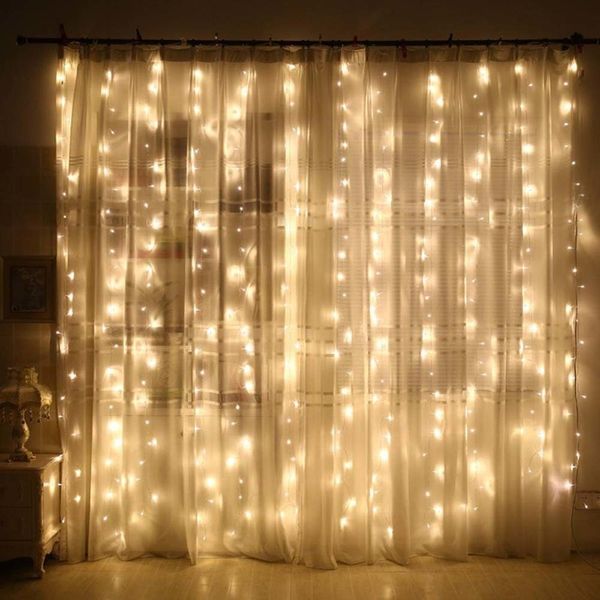 

2021 new 3x 300 leds light from rope of icicle christmas fairy lights garland home in open air for the wedding/party/curtain/garden dec 27mr