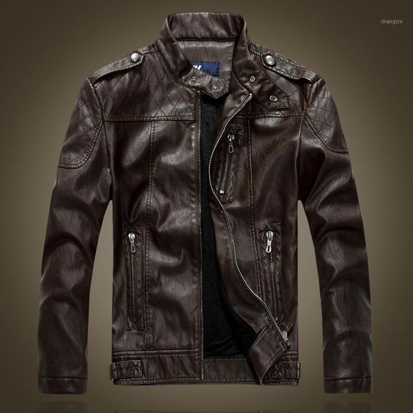 

2016 new brand motorcycle leather jackets men slim leather jacket youth men's autumn winter jacket men's coat #88991, Black