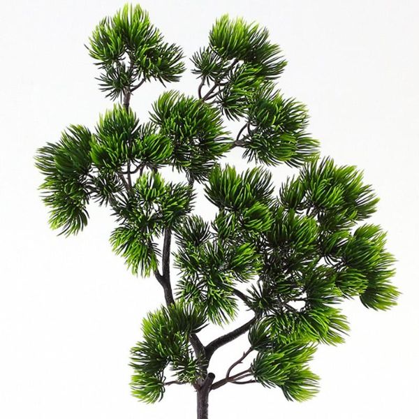 

decorative flowers & wreaths 1pcs pine tree branches artificial plastic pinaster plants fall christmas decoration arrangement leaves