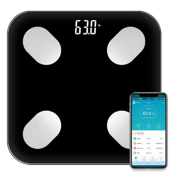 

new balance digital weighing scale bluetooth bathroom scale electronic body weight scale smart fat digital weight 18 body index