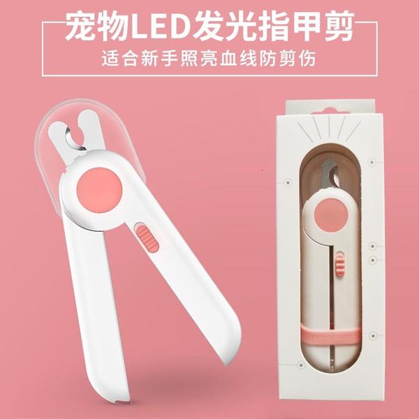 

cat nail sharpener dog clipper pet led light anti blood position manicure products
