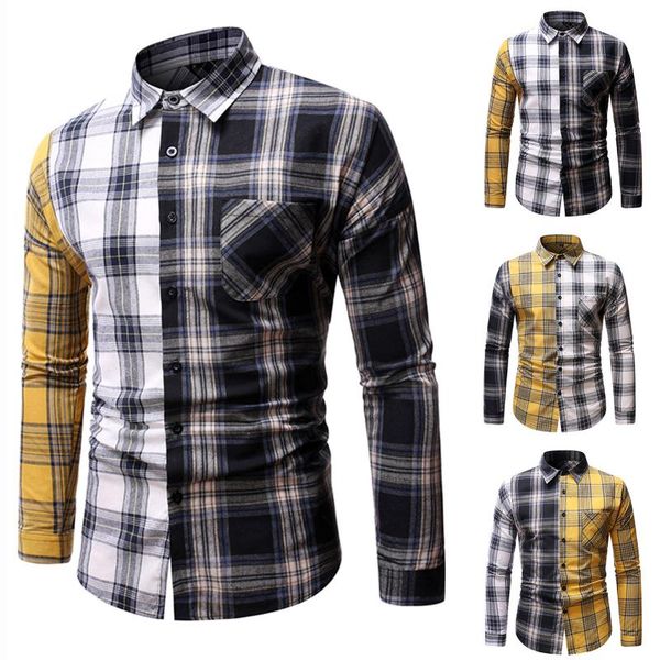 

men's casual shirts spring and autumn fashion oversized plaid shirt jacket cardigan winter, White;black
