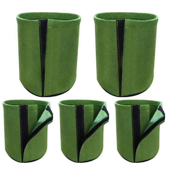 

planters & pots 1pc plant grow bag 16x20cm reusable non woven porous breathable fabric growth planting home garden yards transplanting