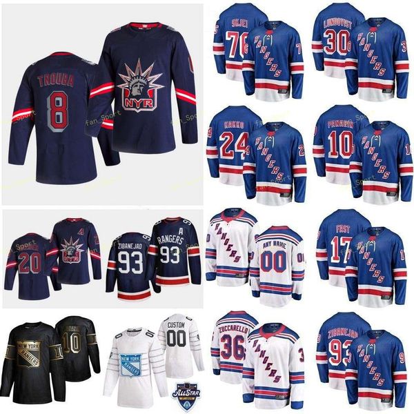 

new york rangers 2021 reverse retro jersey raddysh darren shesterkin igor smith brendan strome ryan trouba jacob zibanejad custom stitched, Black;red