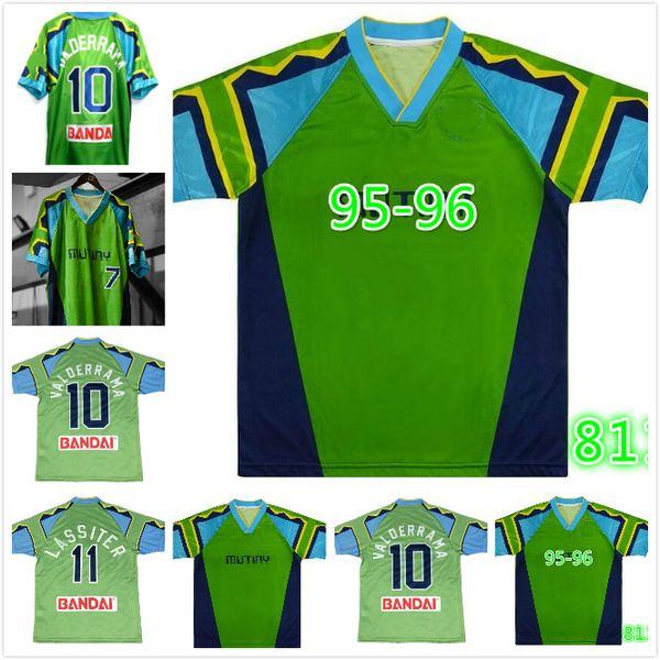 

1996 1997 tampa bay mutiny retro soccer jersey 96 97 mutiny home valderrama hejduk lassiter vintage classic football shirt, Black;yellow