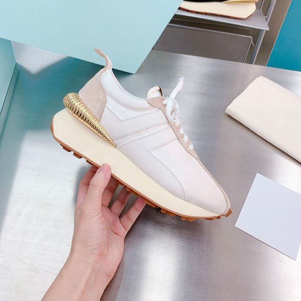 

the latest designer lace up women's shoes luxury and comfortable brand casual sneakers size 35-40, Red;white