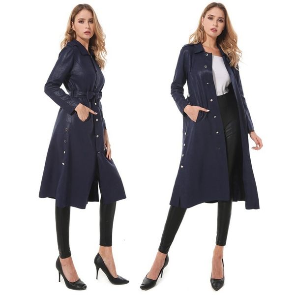 

2021autumn and winter 2020 temperament leather jacket women's windbreaker, Black