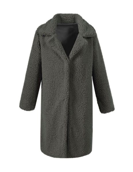 

women's trench coats zogaa winter clothes women coat for mid-length lamb wool padded faux loose warm cardigan, Tan;black
