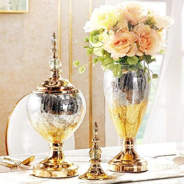 

vases european flower arrangement home decoration ornament creative glass container sundries storage organizer living room furnishings