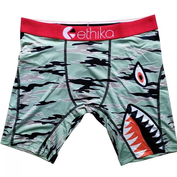 

men's swimwear zhcth new fashion underpants men ethika boxers camouflage lip designer tight panties male ice silk boxer long shorts spo