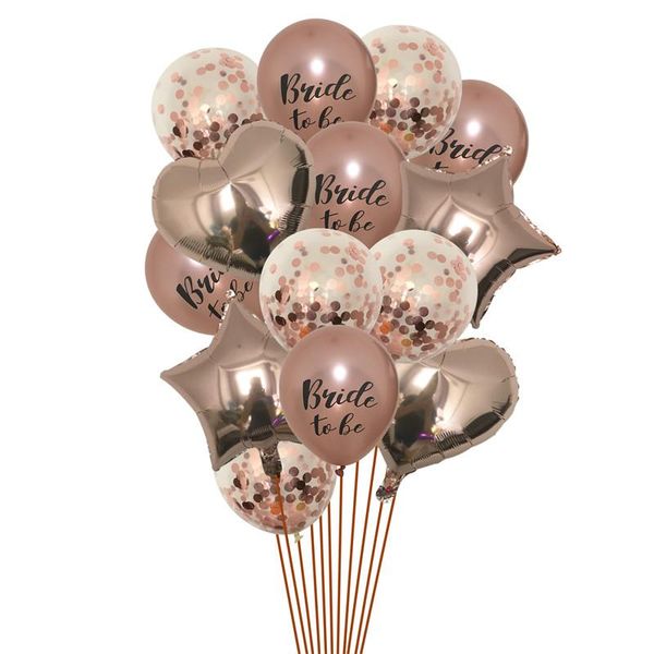

party decoration jqsyrise rosegold bride to be latex balloons wedding bridal shower engagement bachelorette hen night supplies