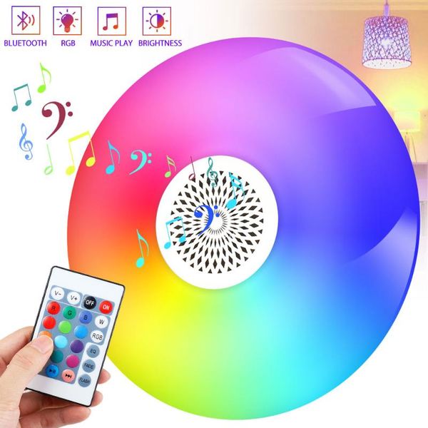

bulbs smart rgb led bulb wireless bluetooth speaker music playing lamp colorled light for bar party stage lighting remote control e27