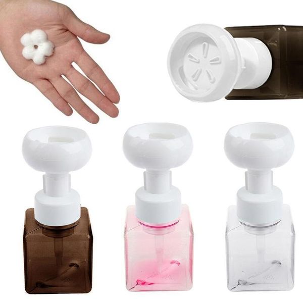 

storage bottles & jars 250ml refillable bottle flower pump head soap shampoo cosmetic empty multi-color
