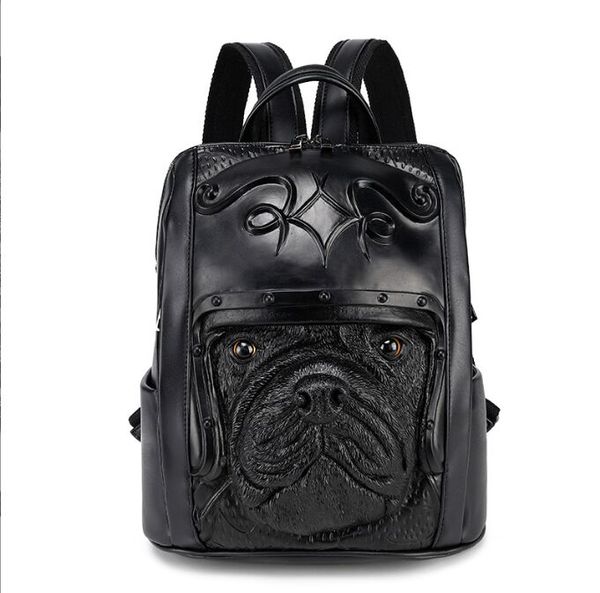 

designer women men backpacks middle student cool school bag 3d stereo animal bags