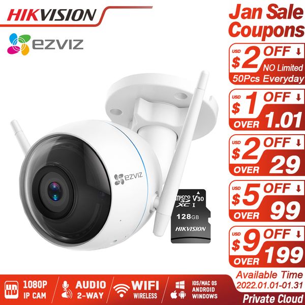 EZVIZ ezTube Smart IP-Kamera 1080p WiFi Bewegungserkennung Nachtsicht Wetterfeste IP66 Outdoor-Netzwerk-CCTV-Kamera
