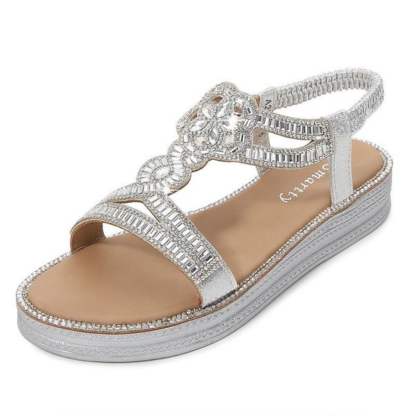 

woman sandals women's shoes footwear flat heels ladies retro rome footwear women sandals band design women's shoes plus size, Black