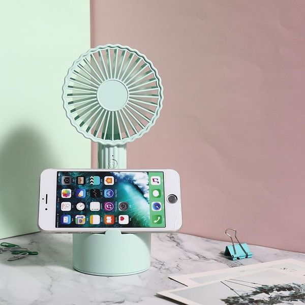 

electric fans 2021 cactus fan handheld outdoor mini usb 1200ma 3 gears wind speed summer cooling with holder