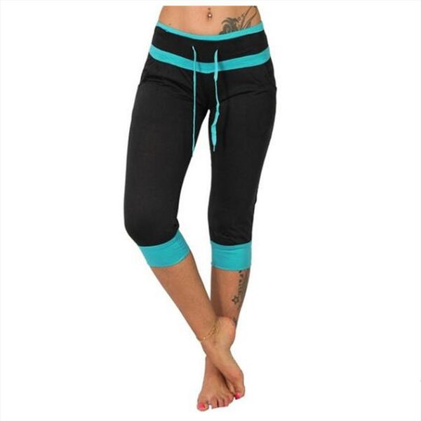 

fitness fashion short pants casual women legging chino solid trouser sport woman tights, Black