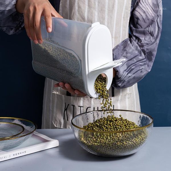 

storage bottles & jars multifunctional japanese-style grain barrel tank moisture-proof and insect-proof kitchen container
