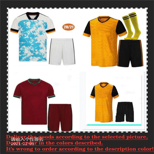 

2020 #7 neto soccer jersey kids kit home yellow j.moutinho raul neves podence football shirts dendoncker adama football uniform 20 21, Black;yellow