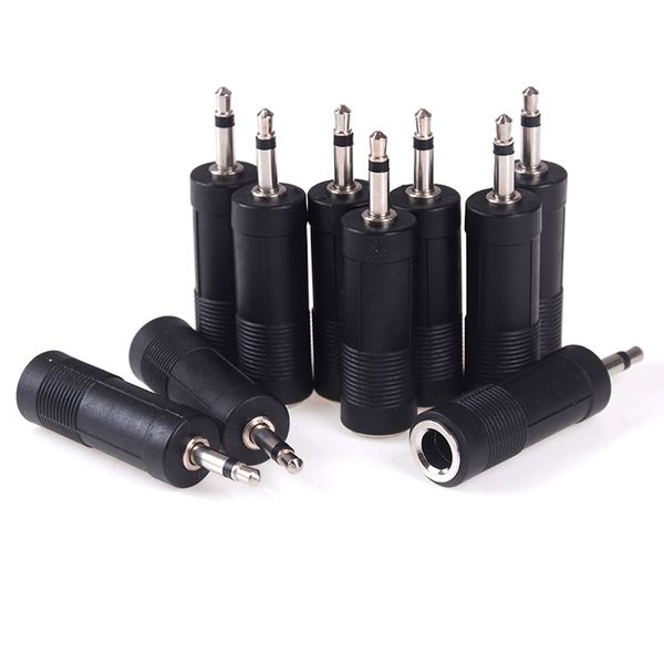 

8 3.5mm male plug to 1/4 6.35mm female jack mono adapter connector convertor