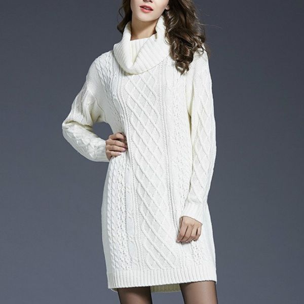 

winter oversized 4xl turtleneck women sweaters long sleeve korean slim knitted and pullovers female jumper 210603, White;black